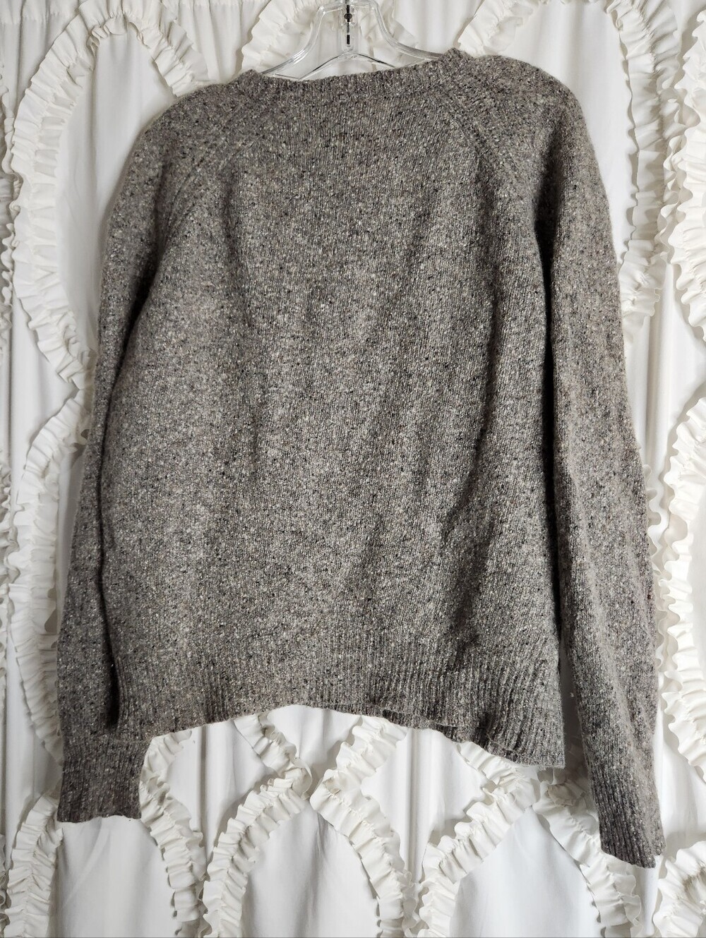 J. Crew Men's Donegal Wool Sweater Sz Large - Picture 4 of 6